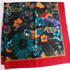 Vintage Mod Floral Large Square Scarf